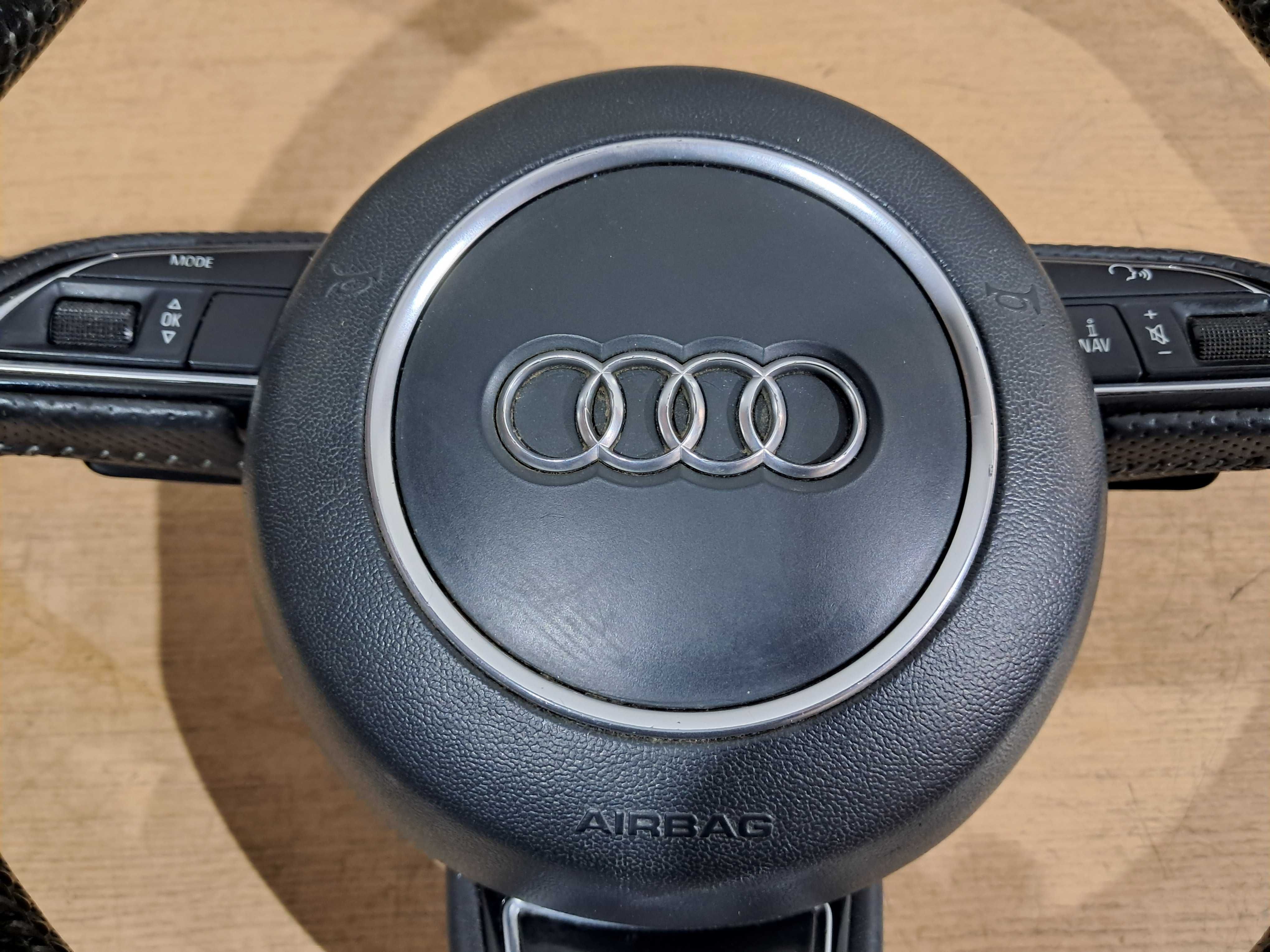Kierownica A4 B8 A5 Q5 Lift S-line poduszka AirBag wiązka łopatki F1