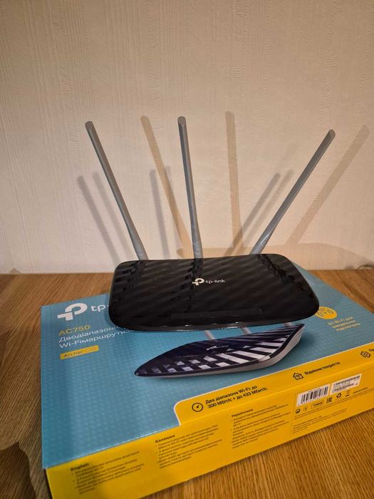 Маршрутизатор TP-LINK Archer C20 WiFi5 / AC750 / 100 Мбіт/с