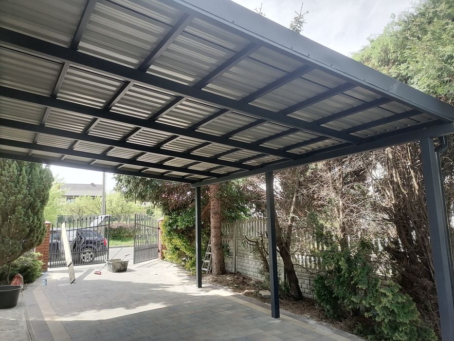 Wiata samochodowa Car port garaż przyścienna