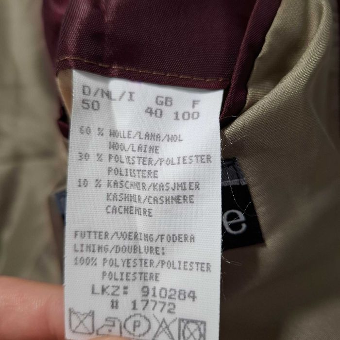 Heine Płaszcz męski Camel Wełna Kaszmir brązowy L XL 50 wełny kaszmiru