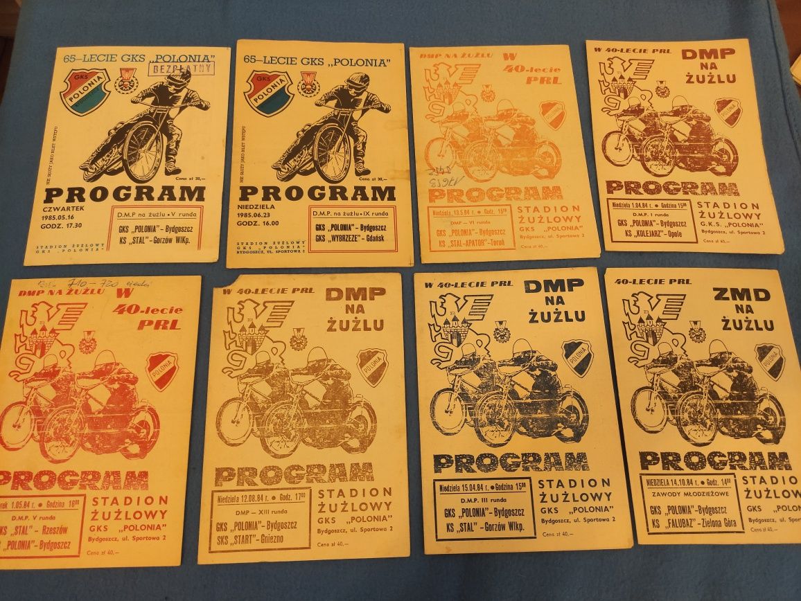 Programy żużlowe Polonia Bydgoszcz 80-87'