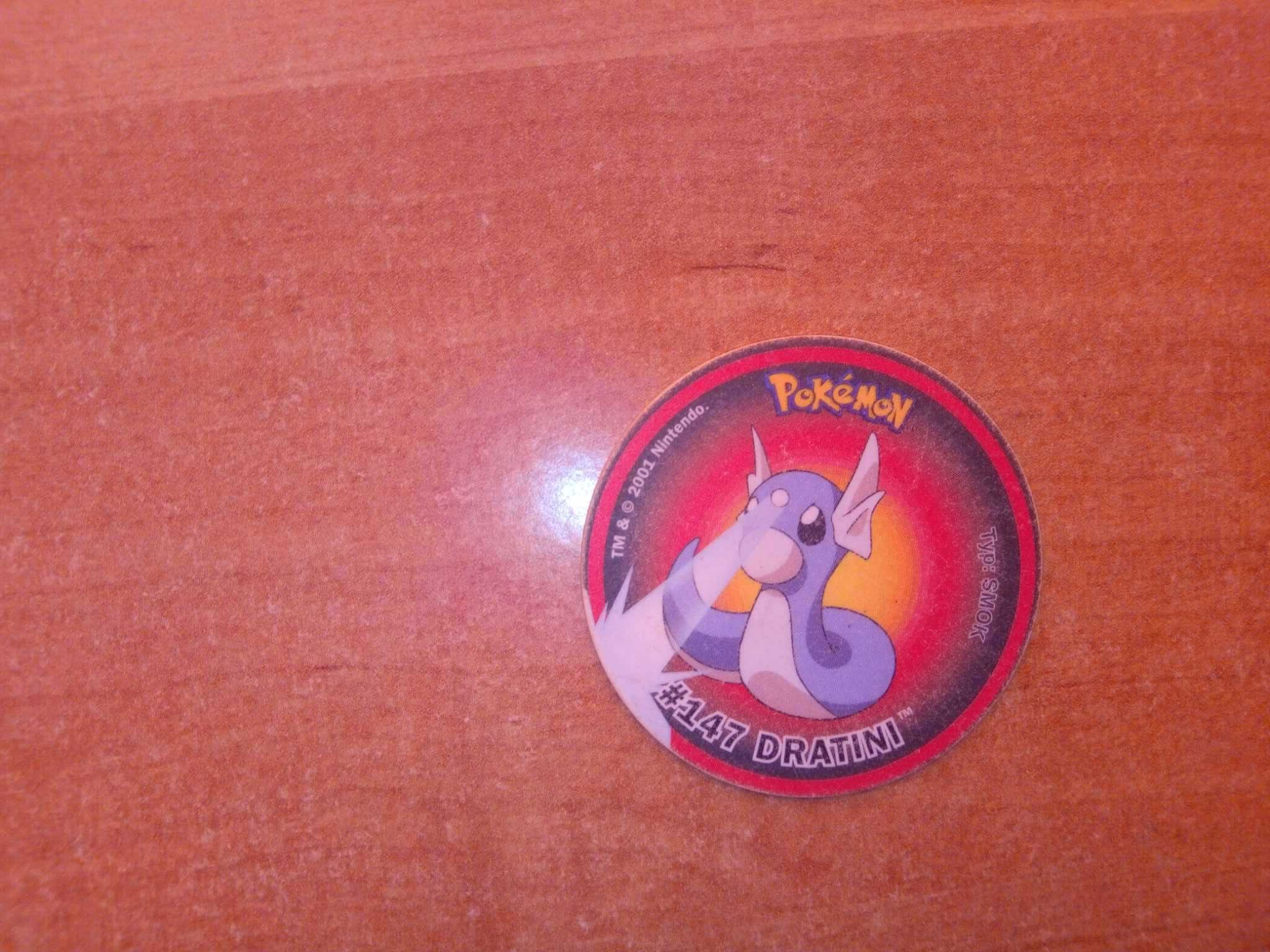 Pokemon Tazo Tazos #147 Dratini Lays 2001 No 93 Złap je wszystkie