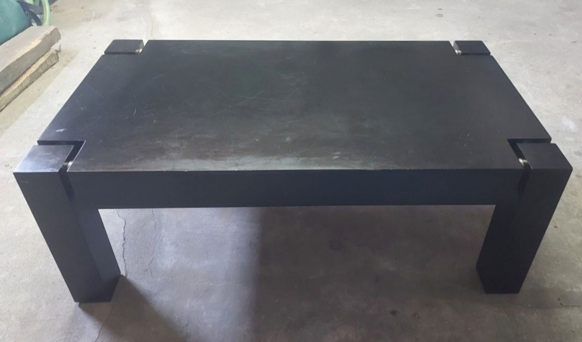 MESA de centro em madeira preta