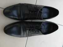 Polbuty/buty skórzane "Ryłko" - r. 39