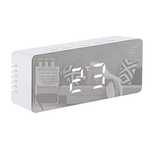 Budzik Adler AD1189W z LED i temperaturą