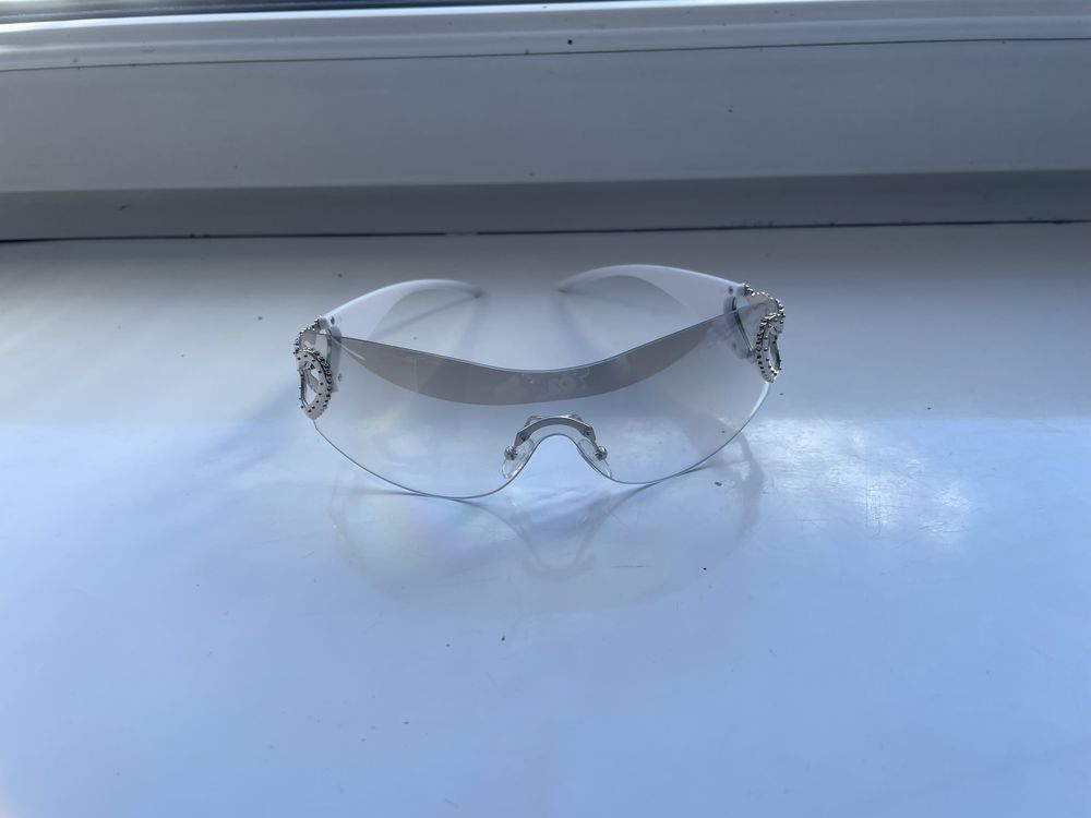 Okulary Y2k transparent