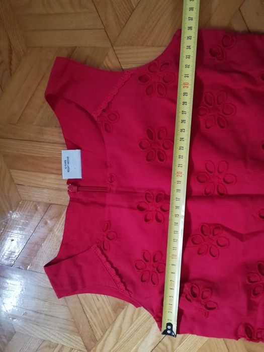 Sukienka czerwona na 10 lat 140 cm wzrostu
