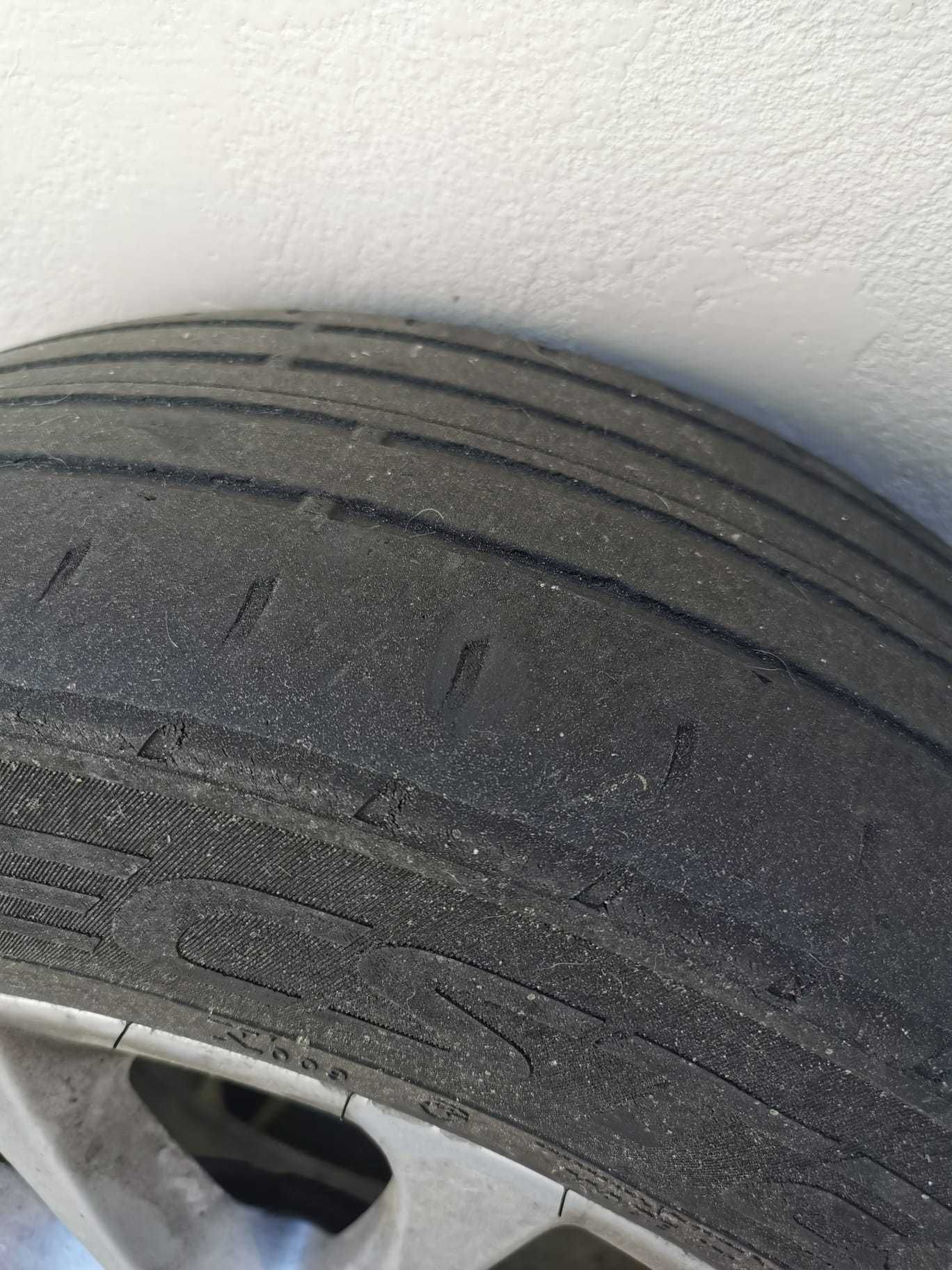 4 Jantes Audi 16´originais com pneus gastos