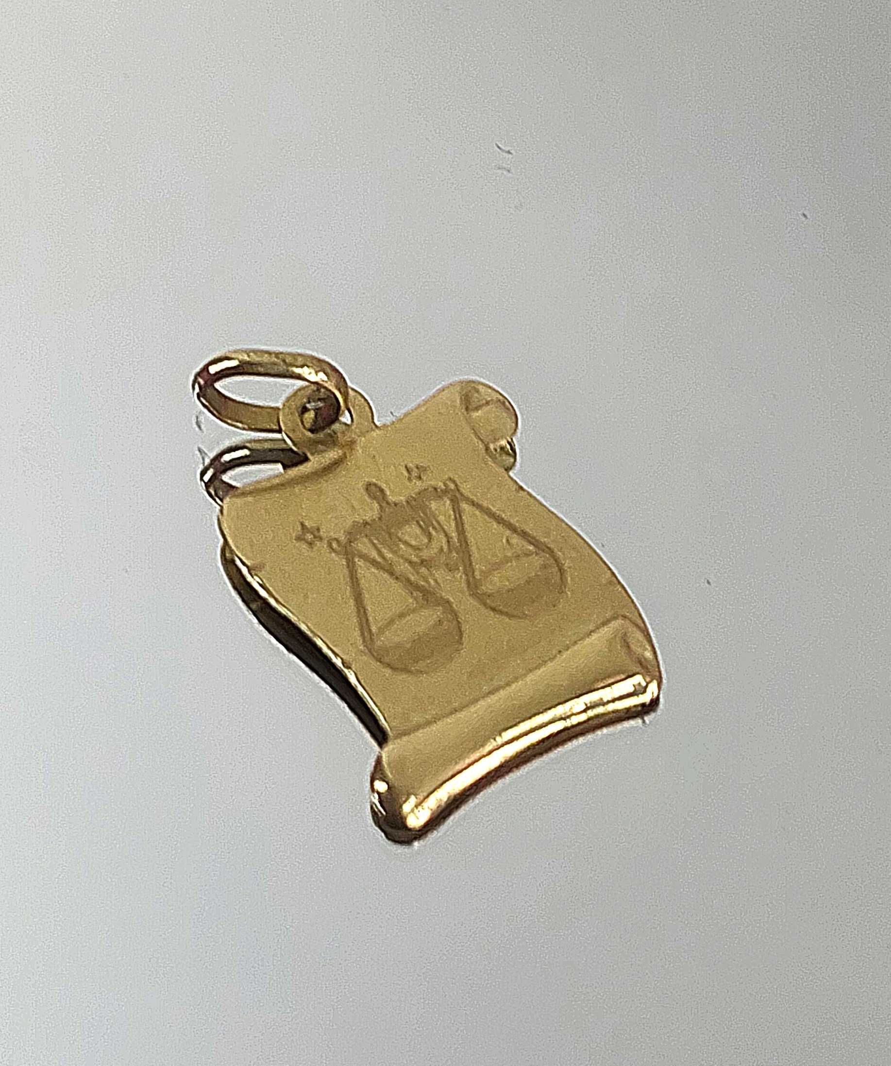 Zawieszka złota waga Znak zodiaku 0,89g 585 / Nowy Lombard / Cz-wa