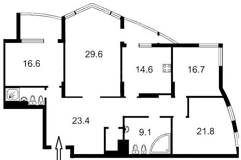 153м2 продаж квартири в ЖК на Печерську