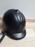 Toczek / Kask jeździecki na konie, czarny, HKM