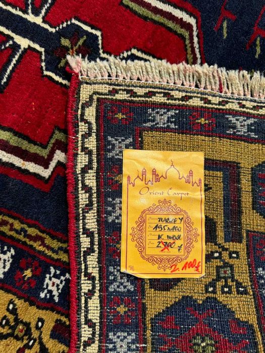 Vintage Kazak Kaukaz dywan Kaukazki r.tkany 195x100 galeria 10 tyś