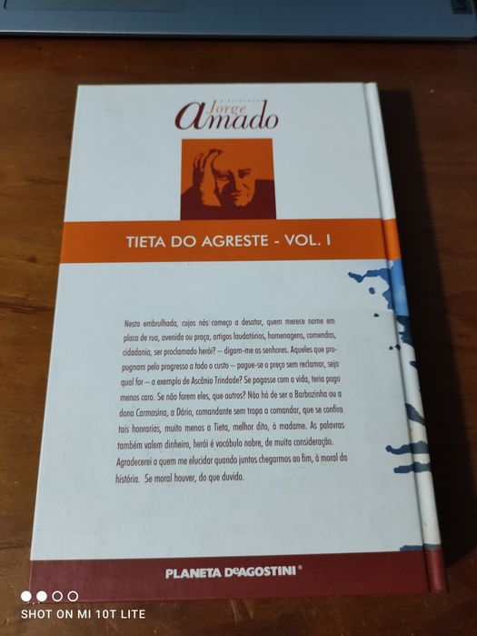 Livro "Tieta do Agreste"- Jorge Amado
 Vol.1