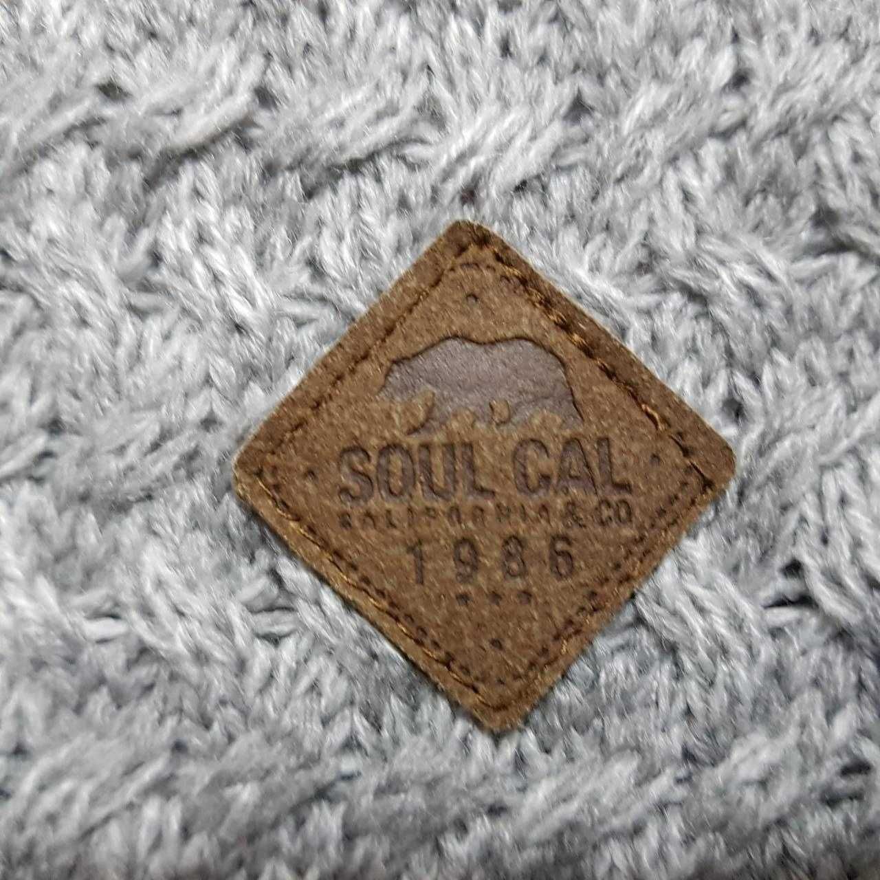 Фирменный мужской джемпер свитер SoulCal Quarter Button Knit из Англии