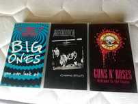 Cassetes VHS originais de Metallica, Aerosmith e Guns N Roses