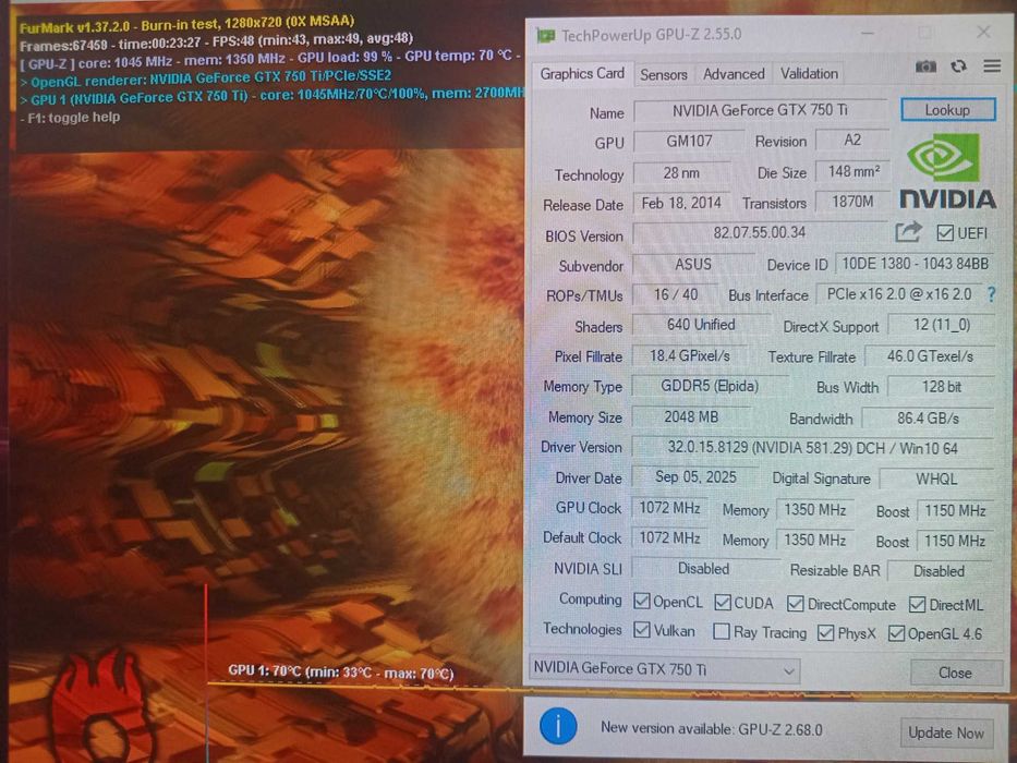 Ігровий Комп'ютер/i5 2300/12GB/GTX 750Ti/SSD 120/HDD 500/500Wat/Win10