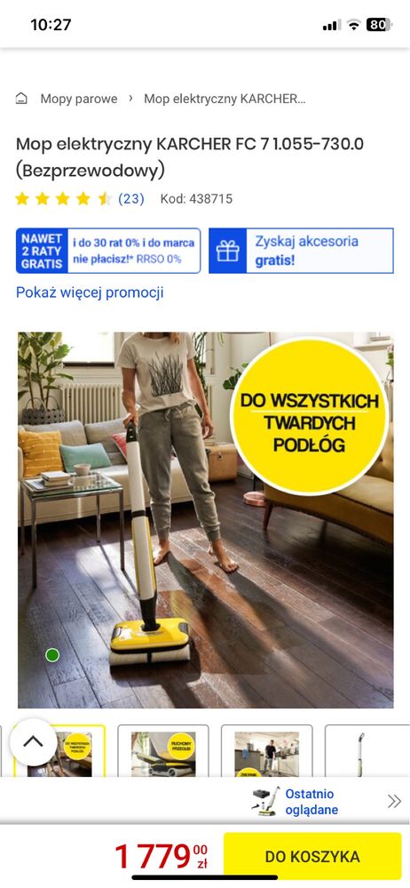 Mop elektryczny karcher