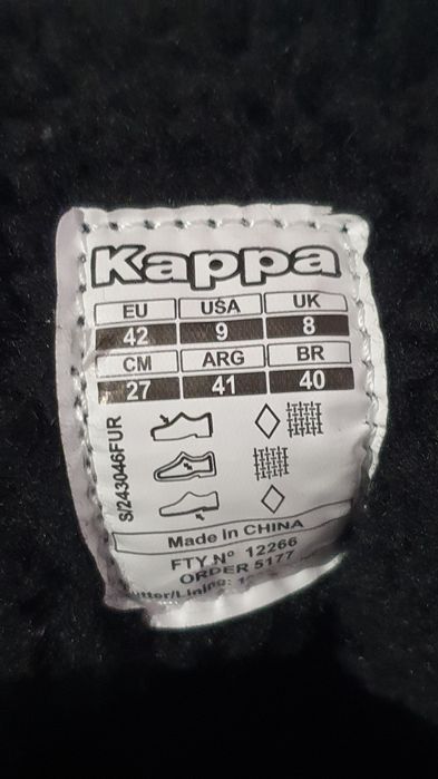 Buty nowe męskie zimowe ocieplane Kappa rozmiar 42 / wkładka 27 cm