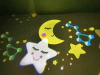 Projektor Led lampka nocna dla dzieci niebo usypiacz Gwiazdy Księżyc