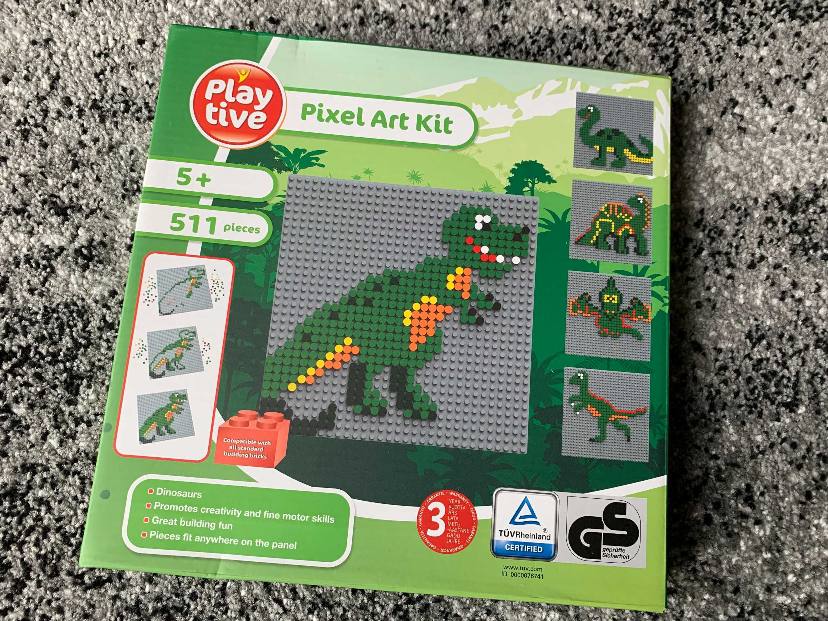 Pikselowa Plansza do wciskania Dinozaur Play Art Kit tive Pixel