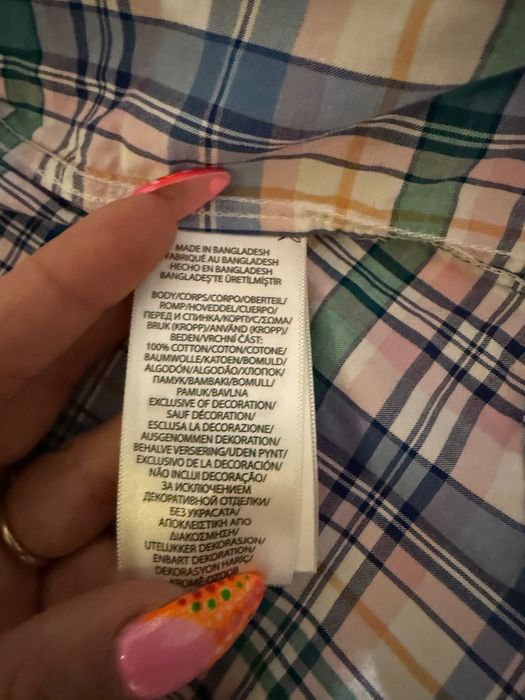 Koszula w kratę Polo Ralph Lauren 24msc