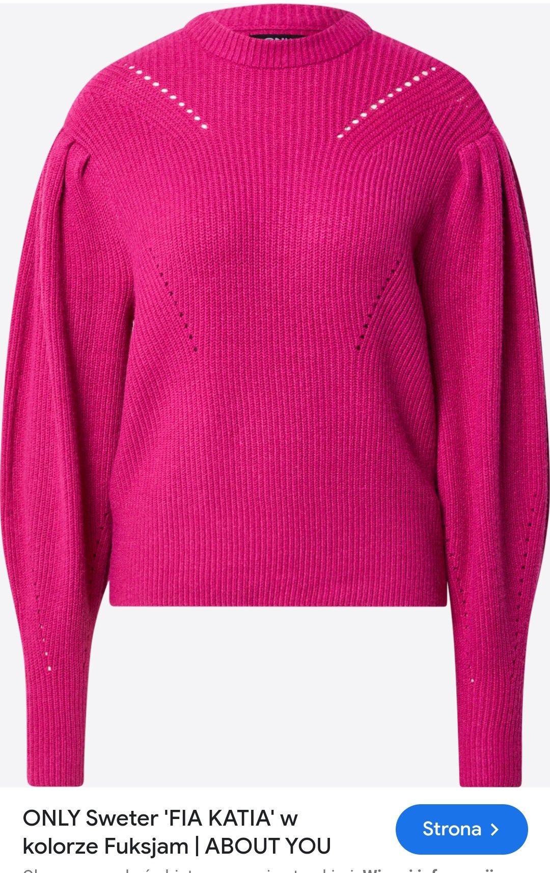 Sweter ONLY M fuksja