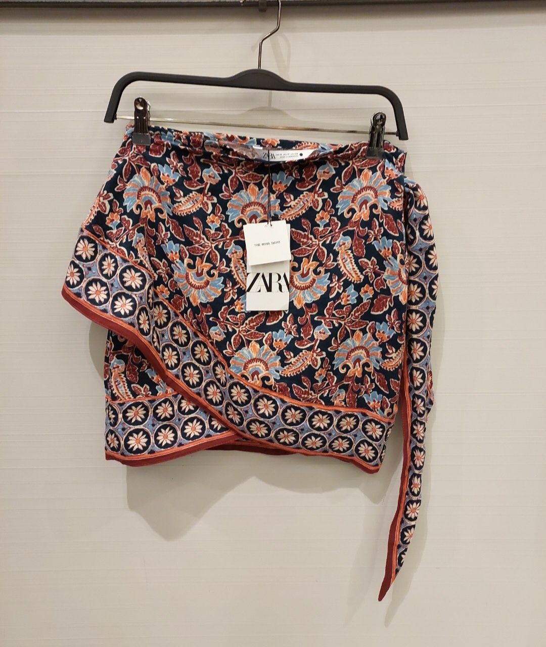 Zara spódniczka typu pareo boho we wzory