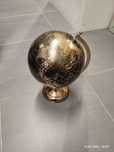 Nowy czarny metalowy globus