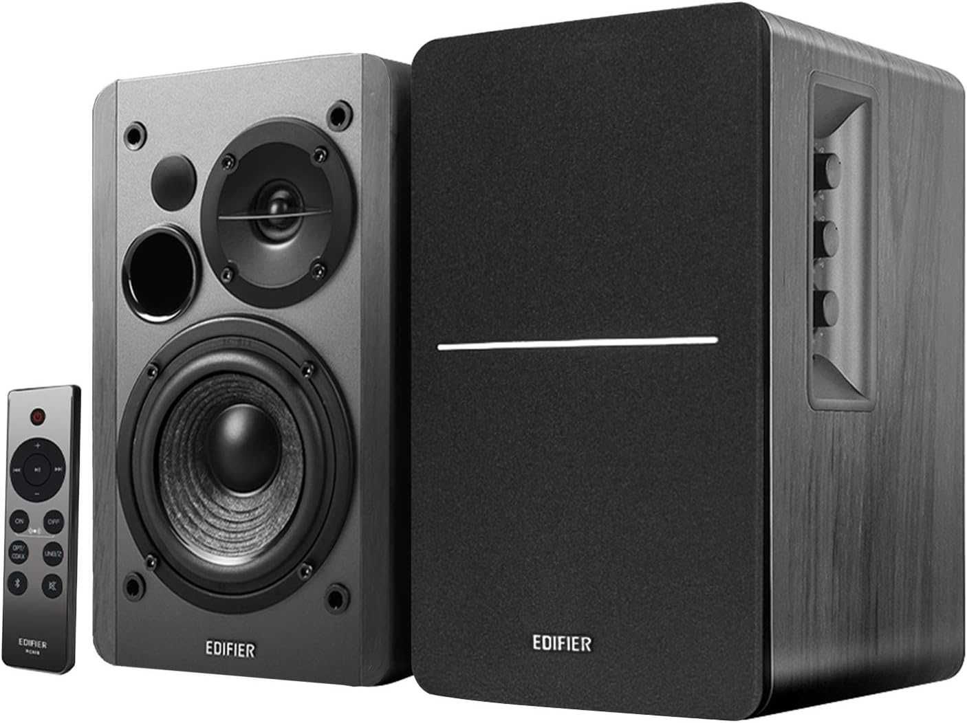 Colunas Edifier R1280DBs 2.0 ativas de estante c Bluetooth SPDIF 42 W