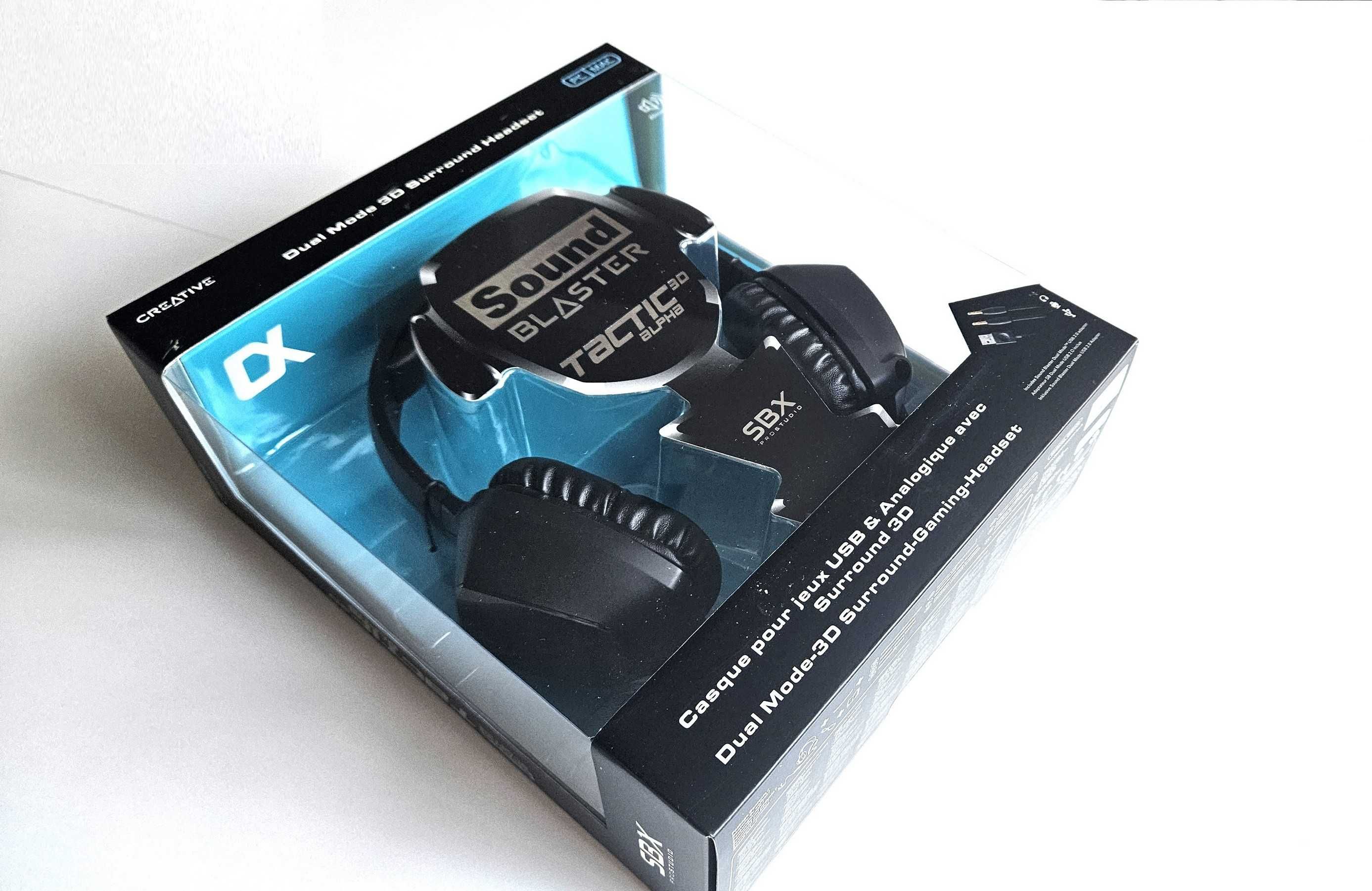 Nowe Słuchawki Creative Sound Blaster Tactic 3D z mikrofonem Jack USB