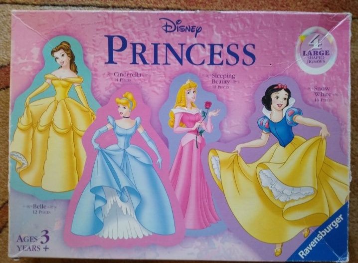 Puzzle Księżniczki Disneya 4 w 1