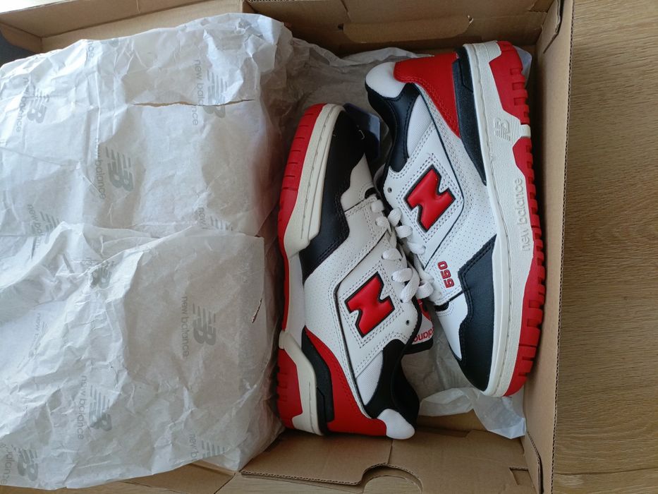 Okazja Kultowe New Balance 550 BB550HR1 buty skórzane skóra sneakersy