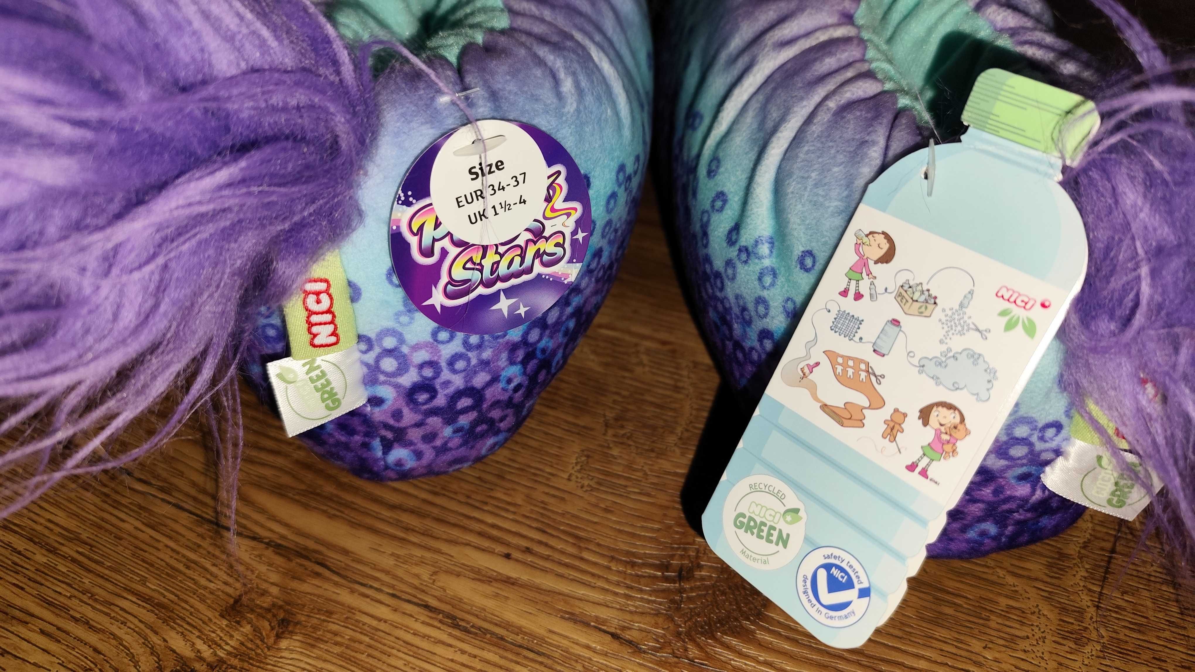NICI Pluszowe buty Kapcie Starjumper Pony rozmiar 34-37 nowe na prezen