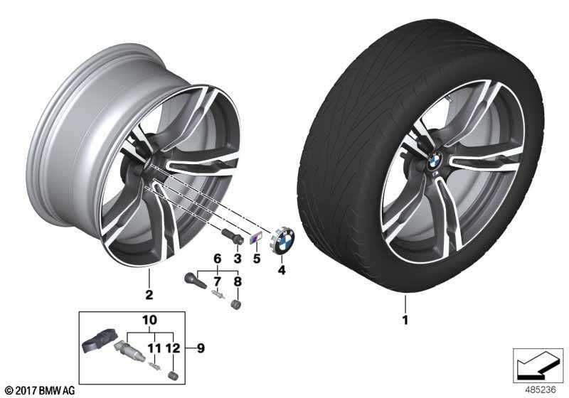 Komplet kół zima mix BMW 19" M5 F90, M8 F91/F92/F93 nr mag. 0/621