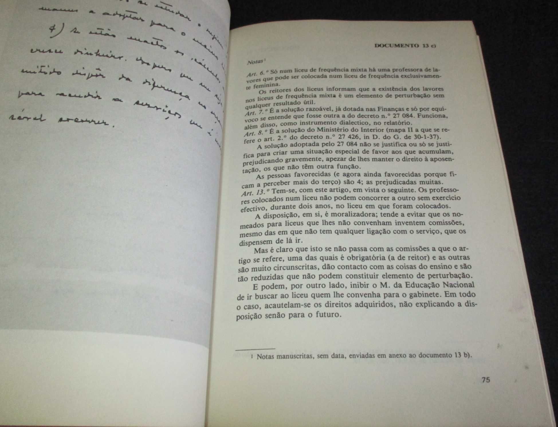 Livro Correspondência entre Mário de Figueiredo e Oliveira Salazar
