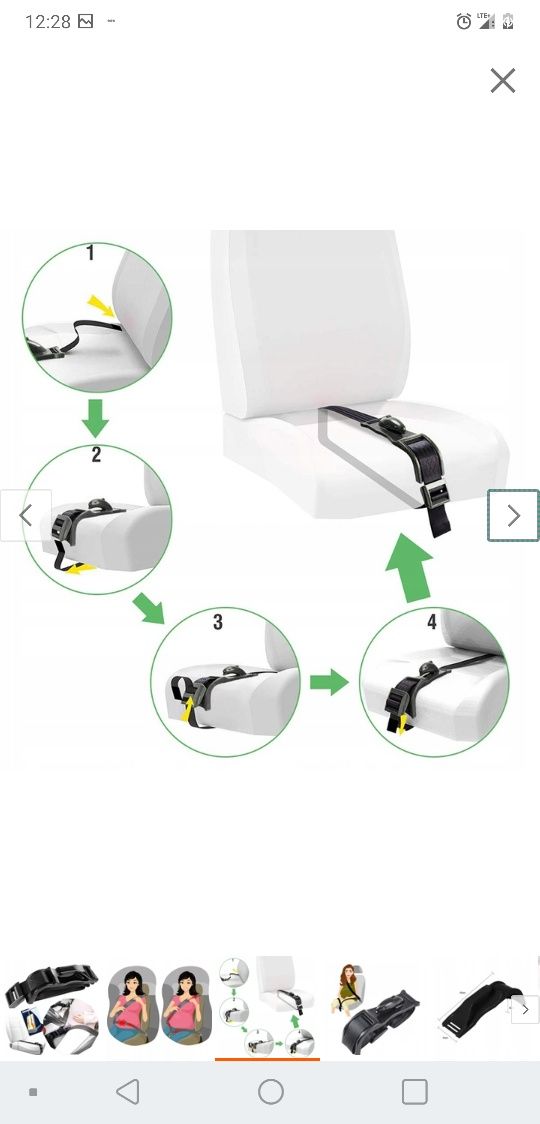 Adapter pasów bezpieczeństwa dla ciężarnych