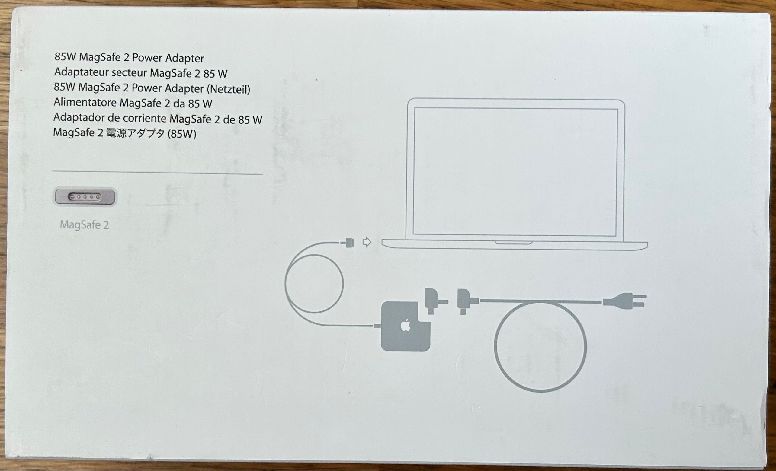 Adaptador de corrente Apple MagSafe 2 85W- novo, 3 anos de garantia