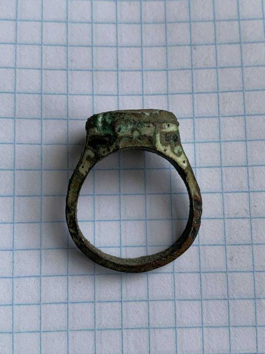 Старинное кольцо, печать перстень суд царя соломона