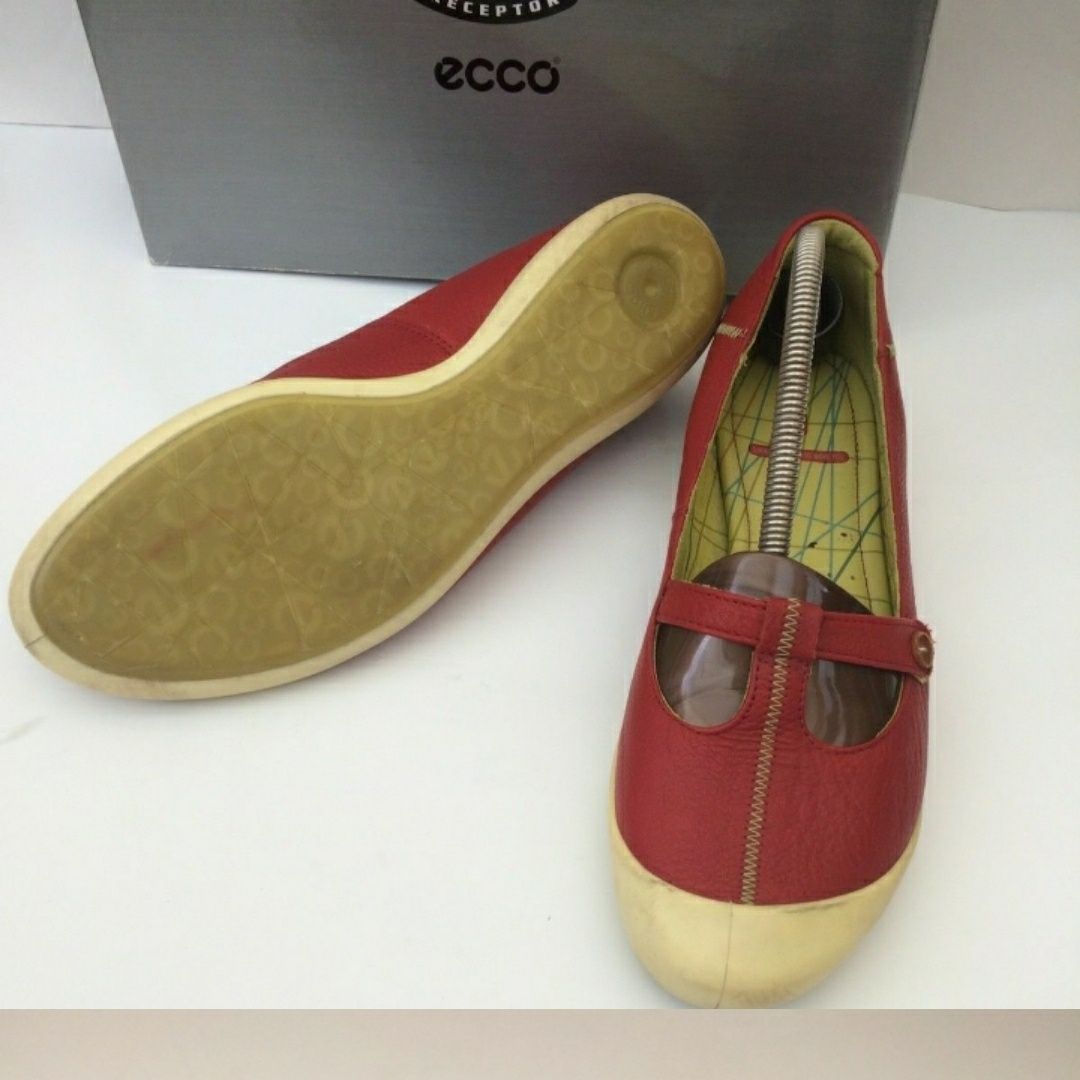 Ecco shoes шкіряні балетки кроссовки 40