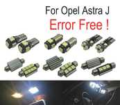 KIT COMPLETO 9 LAMPADAS LED INTERIOR PARA OPEL ASTRA J VAUXHALL OPC GTC SPORTS TOURER HATCHBACK 09-1