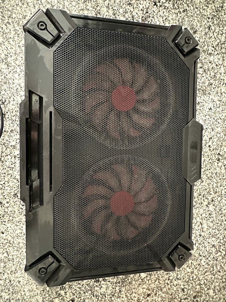 Base para Computador Portatil com ventoinhas e leds - World of Gamer