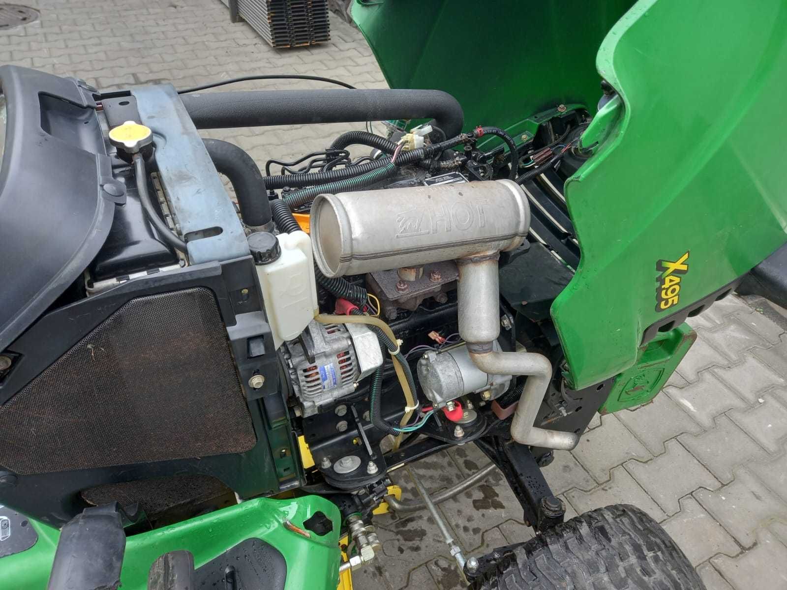 Profesjonalna kosiarka traktorek z koszem John Deere X495