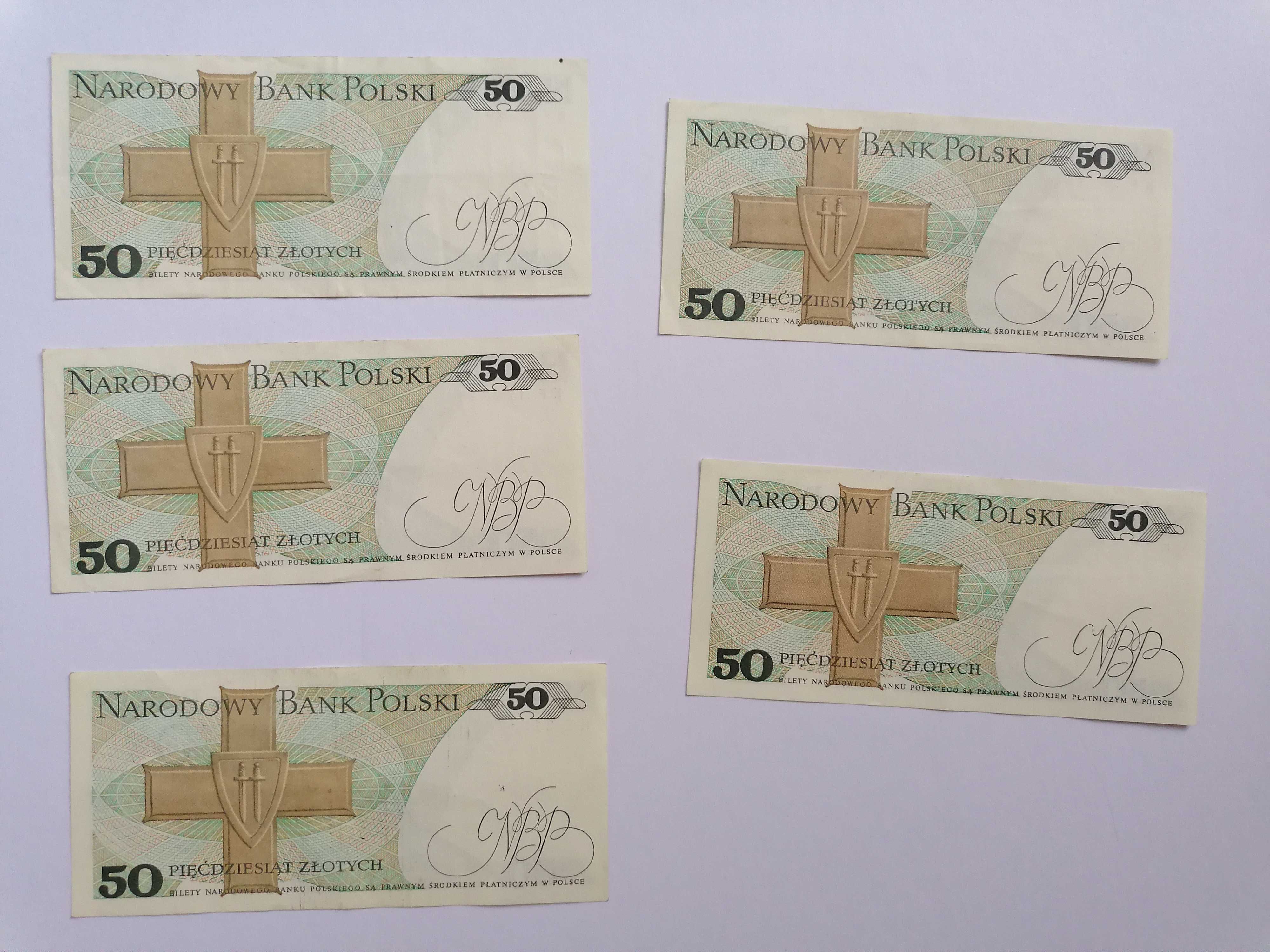 Banknoty PRL 50 zł 1988