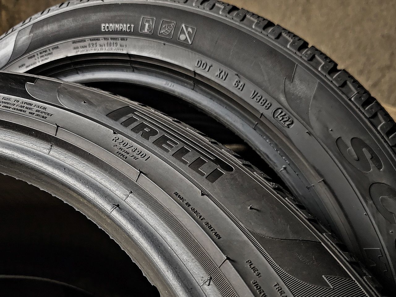 Шини 255/45r20 Pirelli | 2022 | 5.5mm | GB | Ідеальний стан | Комплект