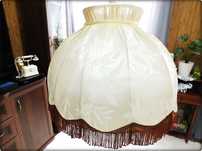 Lampa sufitowa z PRL Abażur z frędzlami Lampa wisząca Regulowana długo