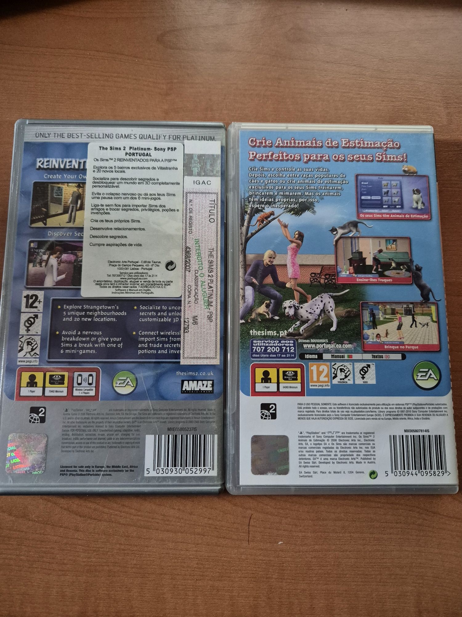 The sims 2 e Animais de estimação PSP