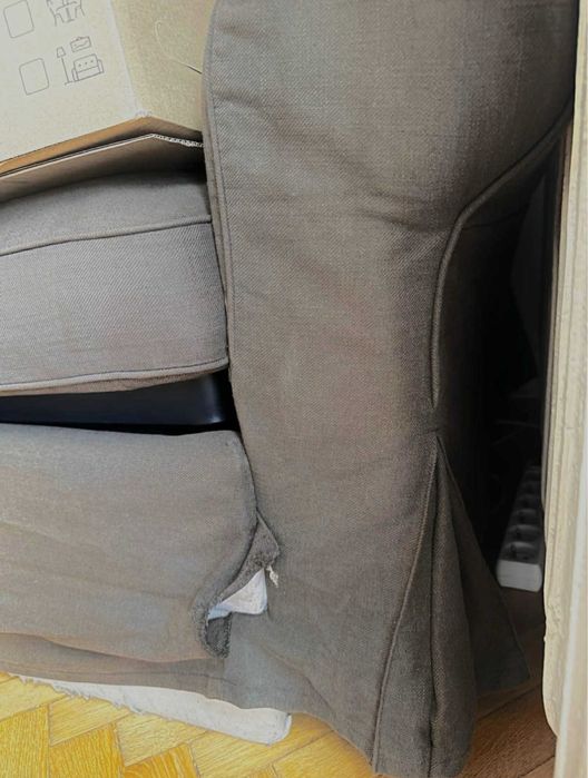 Kanapa sofa Ikea Ektorp Pixbo łózko, salon basic
