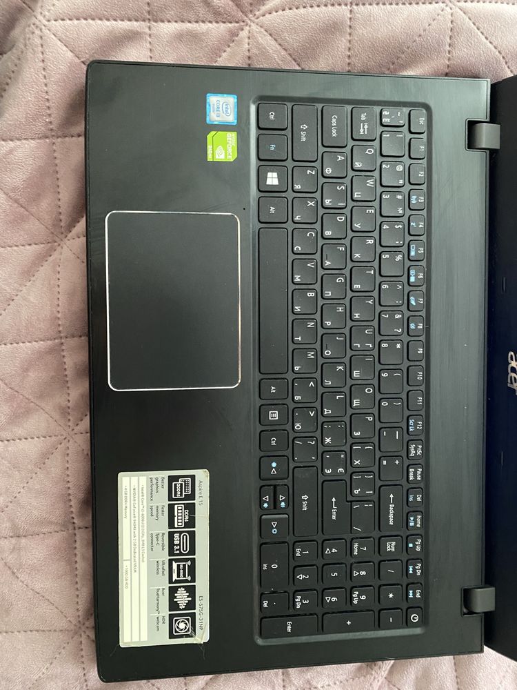 Ноутбук Acer E5-575G-31NP | Intel i3 | 4 ГБ ОЗП | Windows 10 Pro