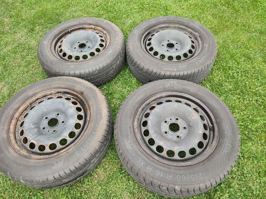 Felgi stalowe z oponami 16,  5x112 passat b8