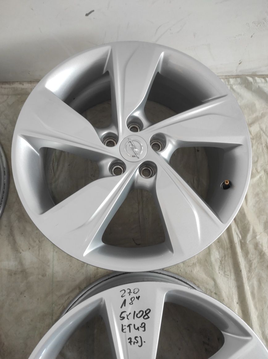 270 Felgi aluminiowe ORYGINAŁ OPEL R 18 5x108 Bardzo Ładne